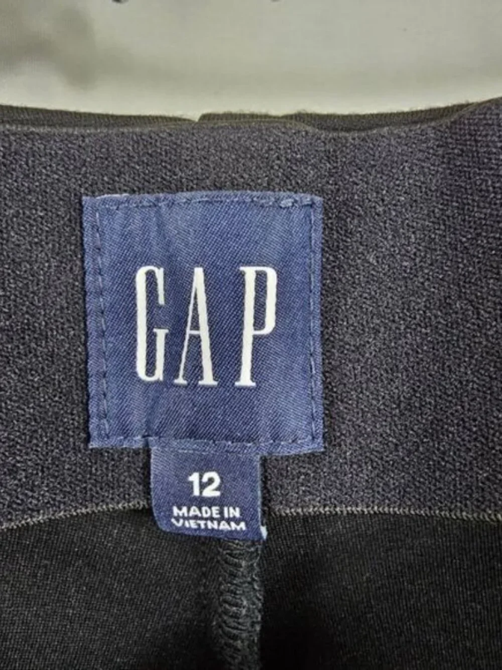 GAP High Rise Split Hem Pants In Black - Size 12 - Picture 3 of 8